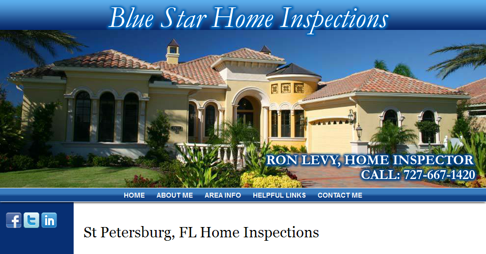 St Petersburg, FL Home Inspection Ron Levy, Home Inspector