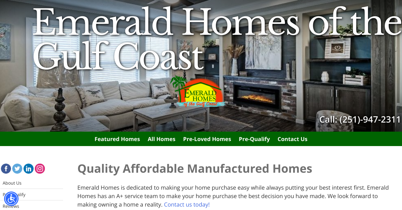 Emerald Homes  - Central Baldwin County, Manufactured Homes -