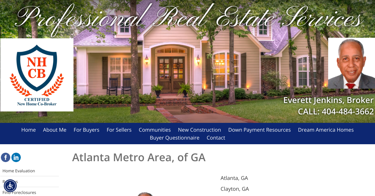 Atlanta, GA Real Estate Everett Jenkins, Associate Broker