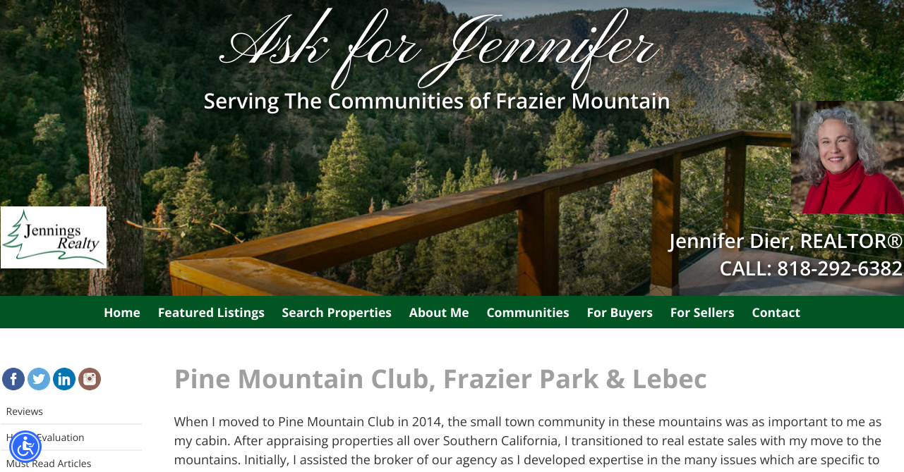 Frazier Mountain, CA Real Estate Jennifer Dier, REALTOR®