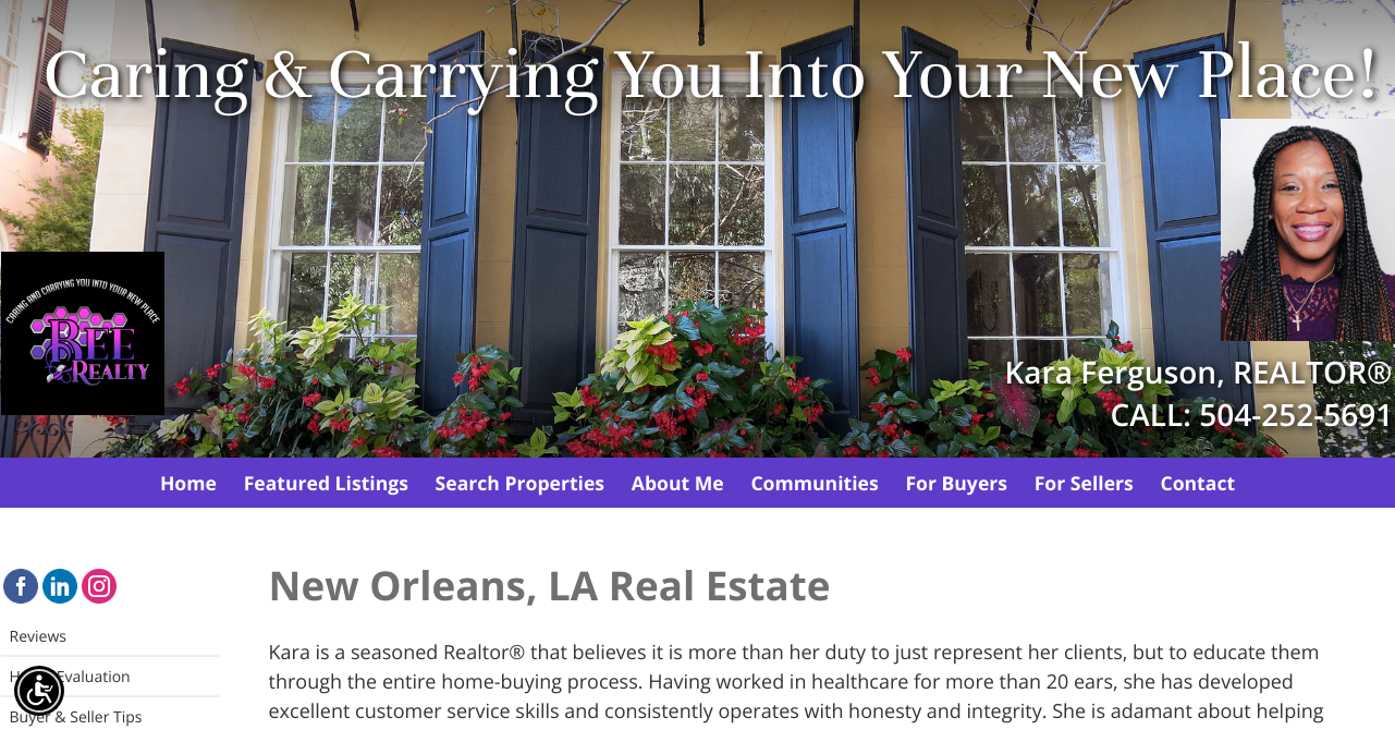 New Orleans, LA Real Estate About Me Kara Ferguson, REALTOR®