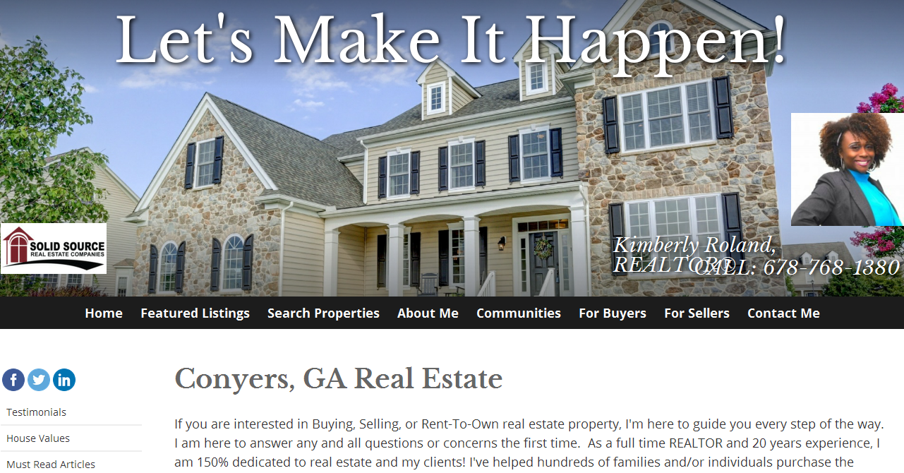 Conyers Covington Mcdonough Stockbridge Kimberly Roland Realtor