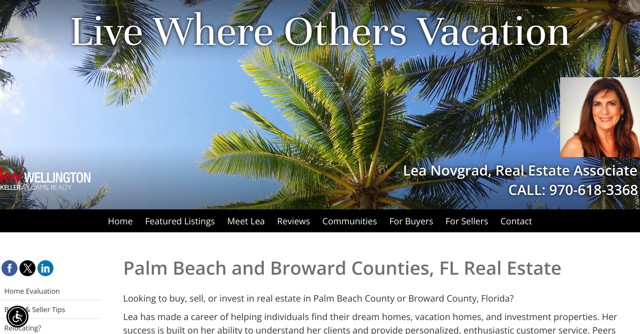 Palm Beach and Broward Counties, FL Real Estate - Area Info, Map and ...