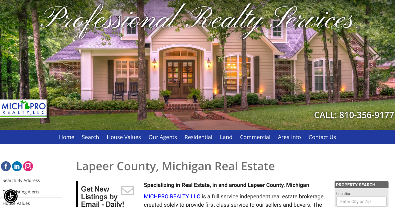 Lapeer, MI Real Estate Michpro Realty, LLC, Realtor