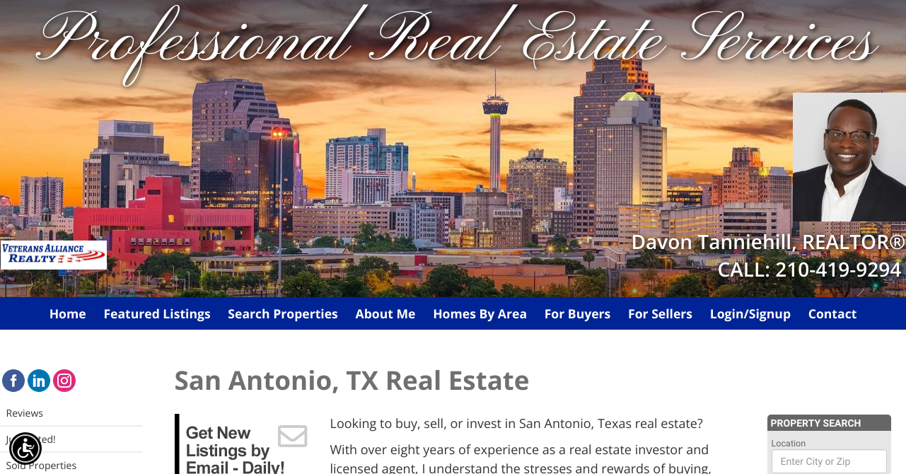 San Antonio, TX Real Estate - Davon Tanniehill, REALTOR®