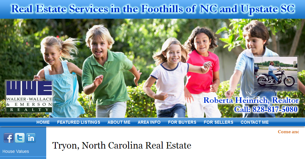 Tryon, North Carolina Real Estate - Roberta Heinrich, Realtor