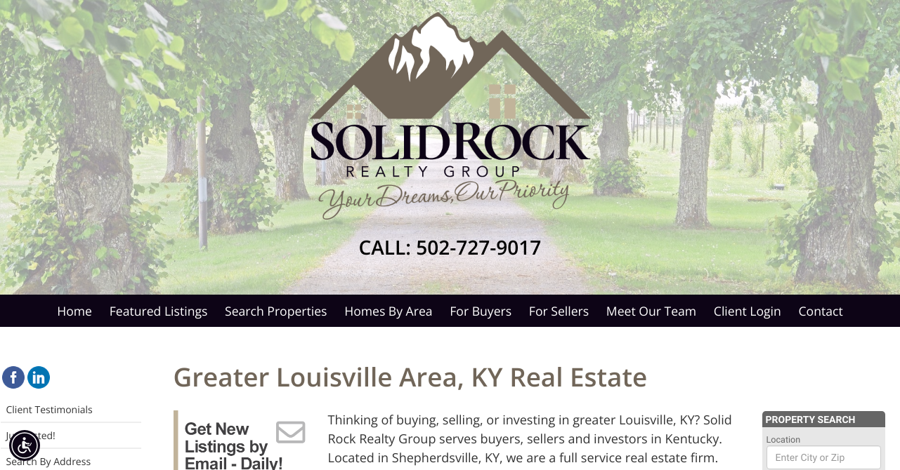 Greater Louisville Area, KY Real Estate Solid Rock Realty Group, REALTOR®