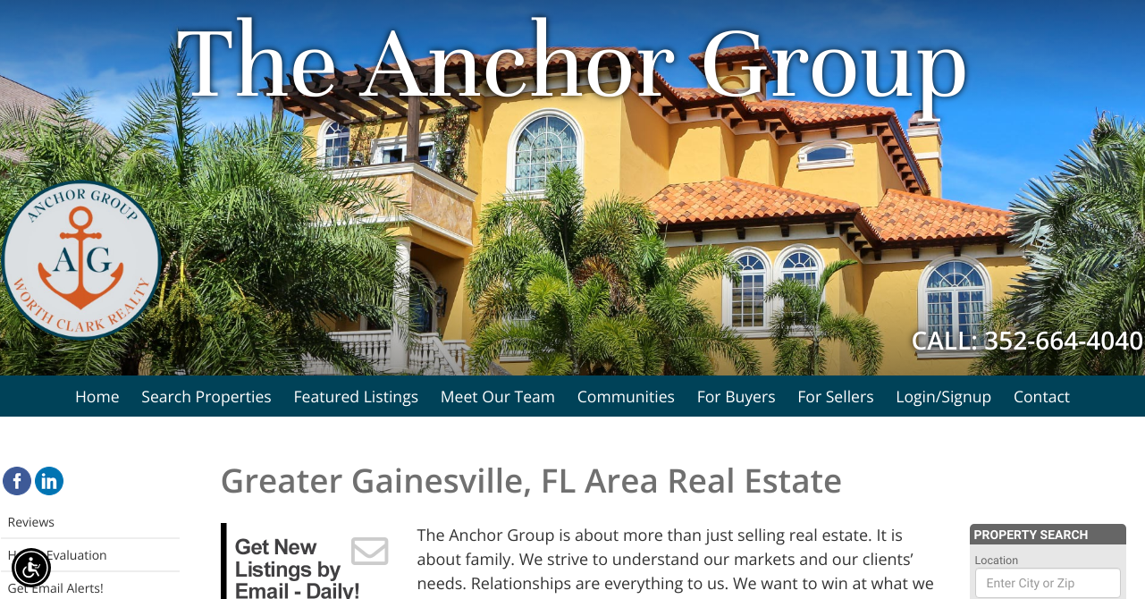 Gainesville, FL Real Estate The Anchor Group, REALTOR®